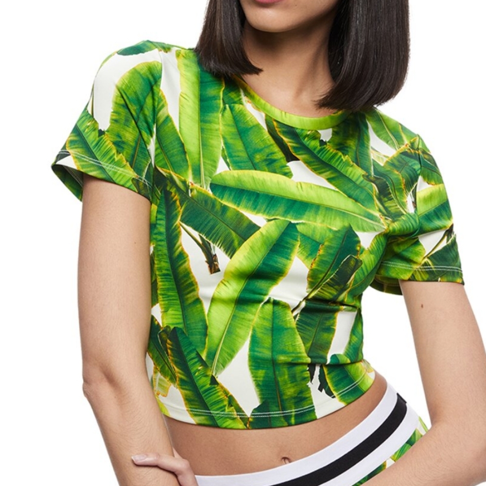 Alice + Olivia banana leaf top